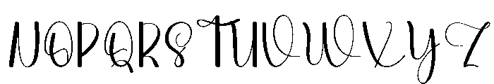 Silent Night1 Font UPPERCASE