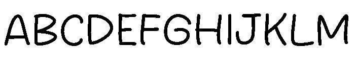 Silent People Font UPPERCASE