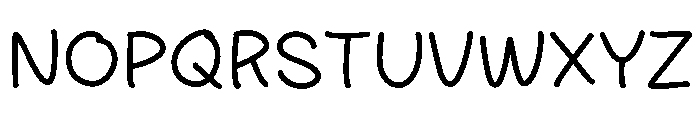 Silent People Font UPPERCASE