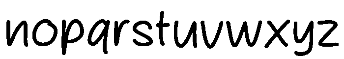 Silent People Font LOWERCASE