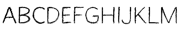 Silent Thinker Font UPPERCASE