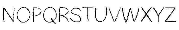 Silent Thinker Font LOWERCASE
