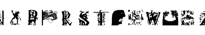 SilhouOtto Font LOWERCASE