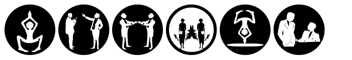 SilhouPeopleTwo Font OTHER CHARS