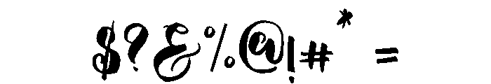 Silky Font OTHER CHARS