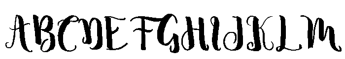 Silky Font UPPERCASE