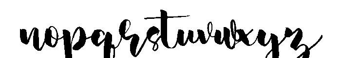 Silky Font LOWERCASE