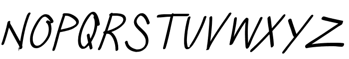 Silly Games Thin Italic Font LOWERCASE
