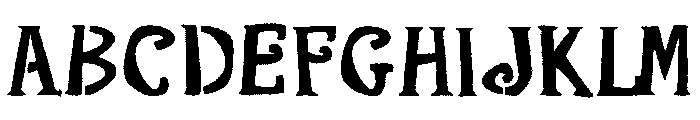 Silly Stencil Regular Font UPPERCASE