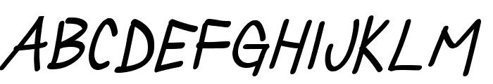 SillyGames-Italic Font UPPERCASE