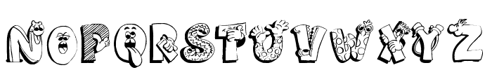 SillySet Font UPPERCASE