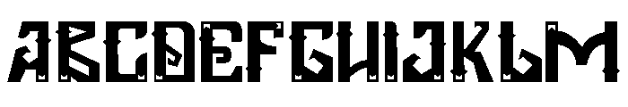 Siluang Regular Font UPPERCASE