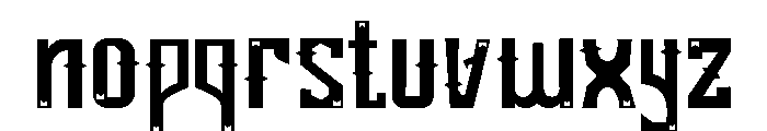 Siluang Regular Font LOWERCASE