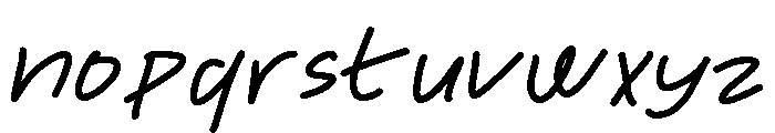 Silver Moon Font LOWERCASE
