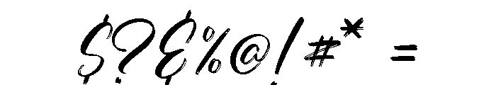 SilverFlower Font OTHER CHARS