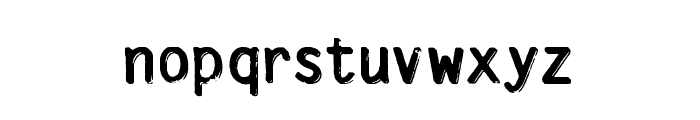 SilveryTarjey Font LOWERCASE