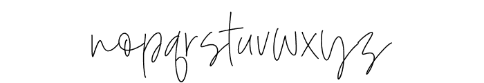 Simone Kimber Font LOWERCASE