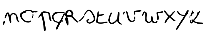 Simonschrift Font LOWERCASE