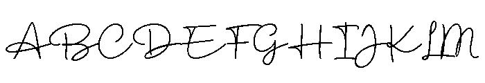 Simphony Cinta Regular Font UPPERCASE