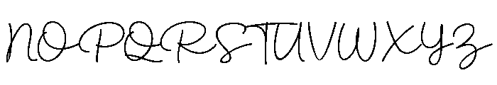 Simphony Cinta Regular Font UPPERCASE