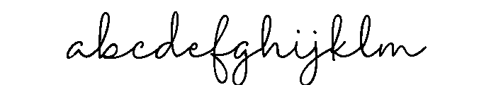 Simphony Cinta Regular Font LOWERCASE
