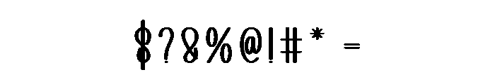 Simple Alphabet Font OTHER CHARS