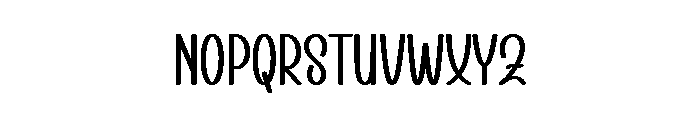 Simple Alphabet Font LOWERCASE