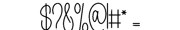 Simple Background Font OTHER CHARS