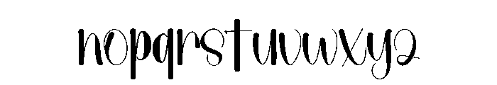 Simple Black1 Font LOWERCASE