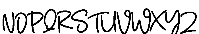 Simple Bold Font UPPERCASE
