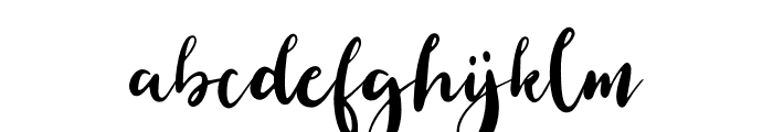 Simple Brush Font LOWERCASE