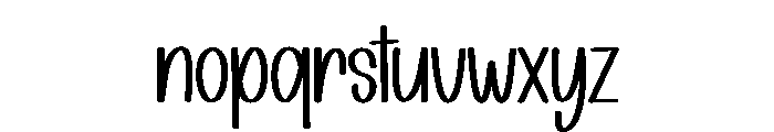 Simple Coloring Font LOWERCASE