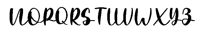 Simple Daily Font UPPERCASE