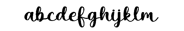 Simple Daily Font LOWERCASE