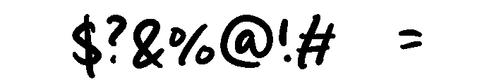 Simple Diary Font OTHER CHARS