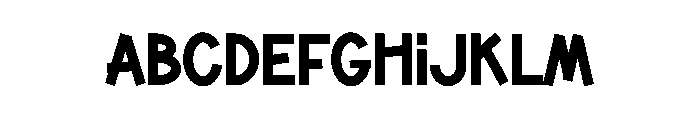 Simple Display Font UPPERCASE
