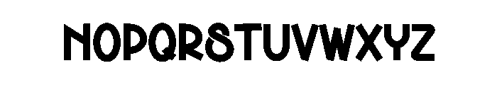 Simple Display Font UPPERCASE