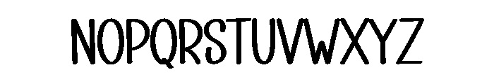 Simple Handmade1 Font UPPERCASE