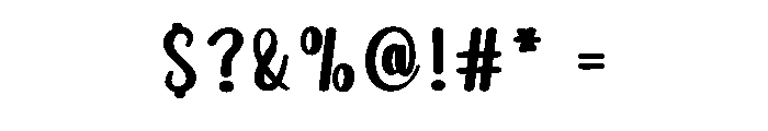 Simple Handsmooth Font OTHER CHARS