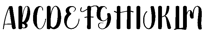 Simple Handsmooth Font UPPERCASE