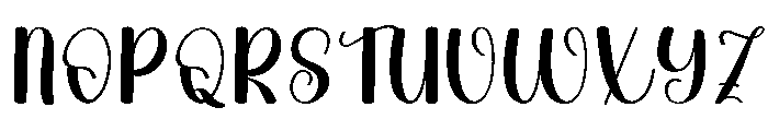 Simple Handsmooth Font UPPERCASE