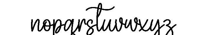Simple Handwritting Font LOWERCASE