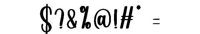 Simple Highland Font OTHER CHARS