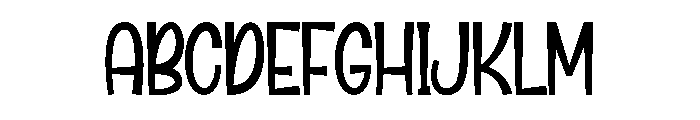 Simple Holiday Font UPPERCASE