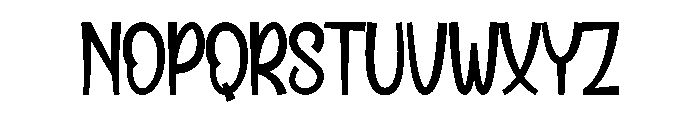Simple Holiday Font UPPERCASE
