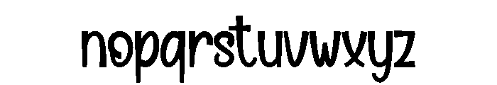 Simple Holiday Font LOWERCASE