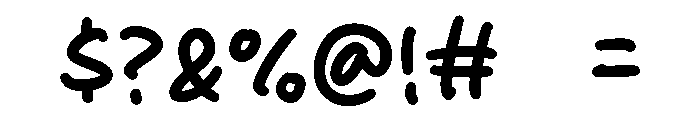 Simple Krush Font OTHER CHARS
