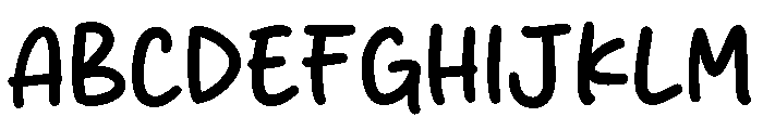 Simple Krush Font UPPERCASE