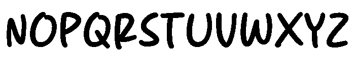 Simple Krush Font UPPERCASE