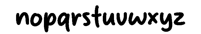 Simple Krush Font LOWERCASE